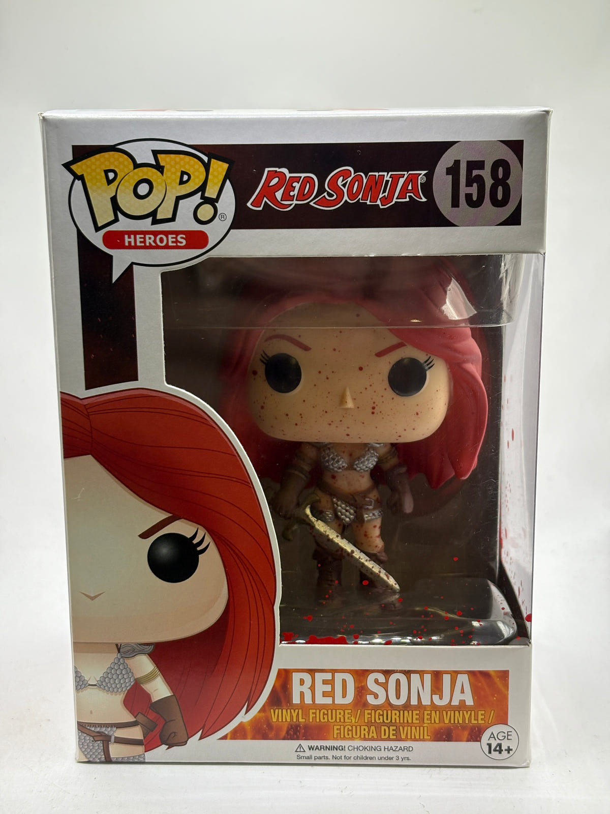 Funko POP! Heroes Red Sonja #158 Red Sonja Bloody Vinyl Figure image 1