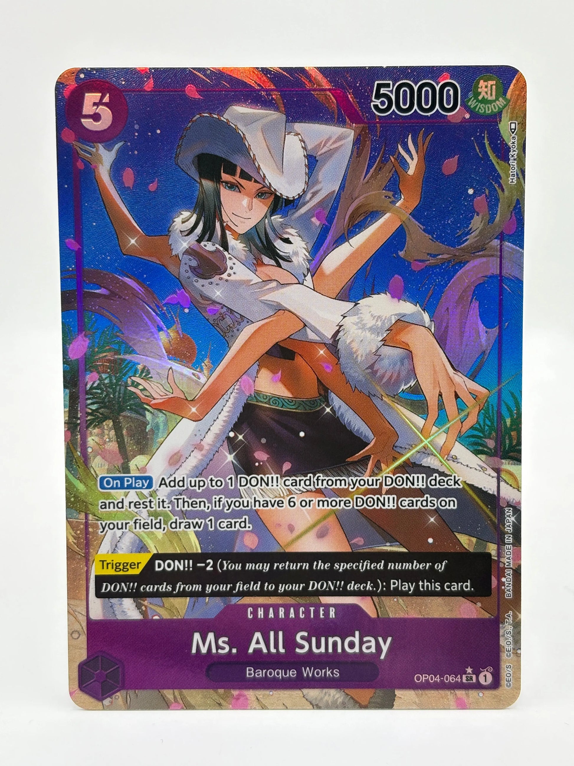 One Piece Card Game TCG Ms. All Sunday OP04-064 SR Super Alt Art NM FRENLY BRICKS - Open 7 Days
