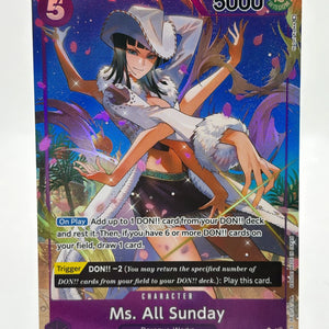 One Piece Card Game TCG Ms. All Sunday OP04-064 SR Super Alt Art NM FRENLY BRICKS - Open 7 Days