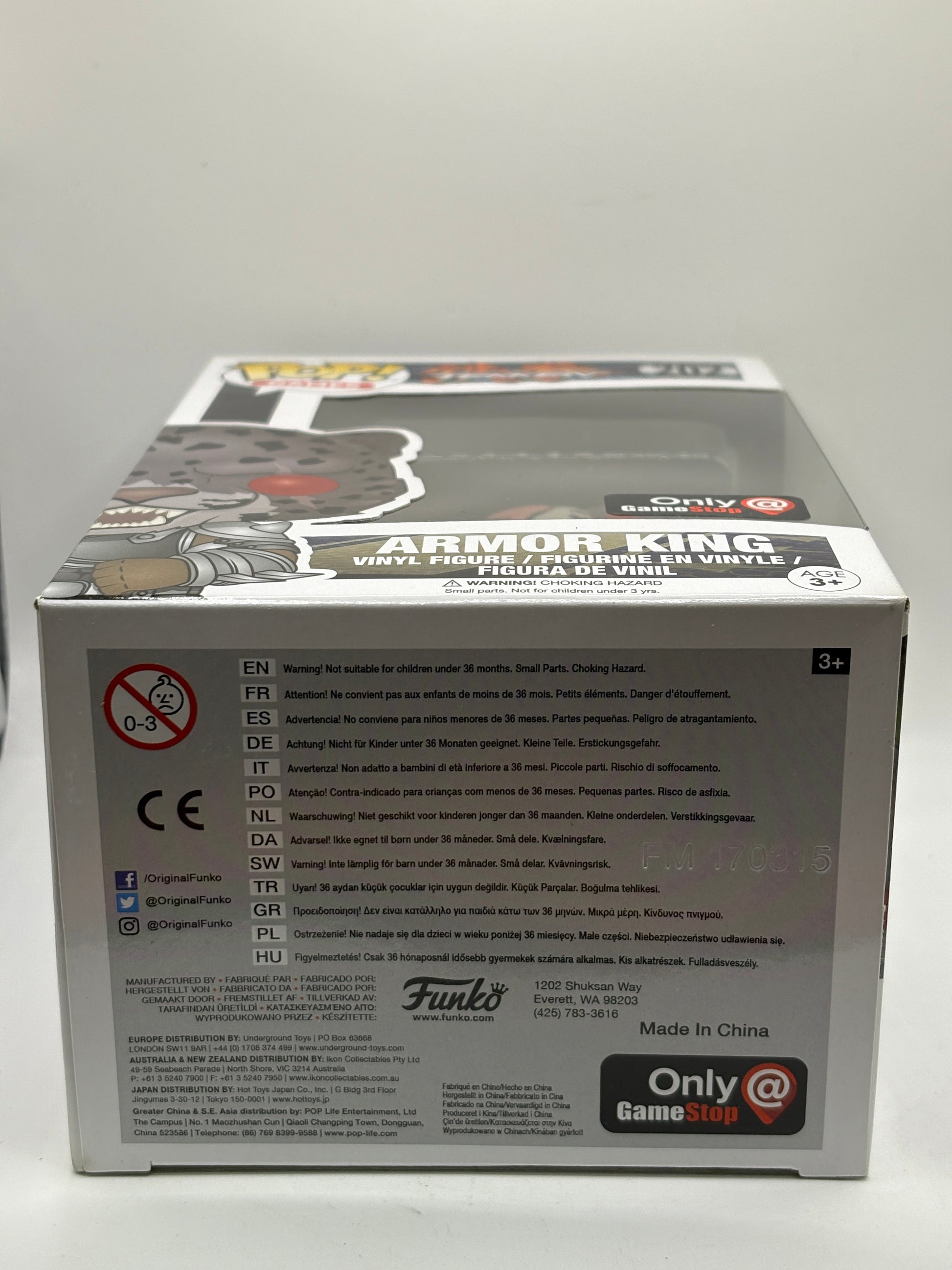 Funko POP! Games Tekken #202 Armor King Game Stop Exclusive FRENLY BRICKS - Open 7 Days