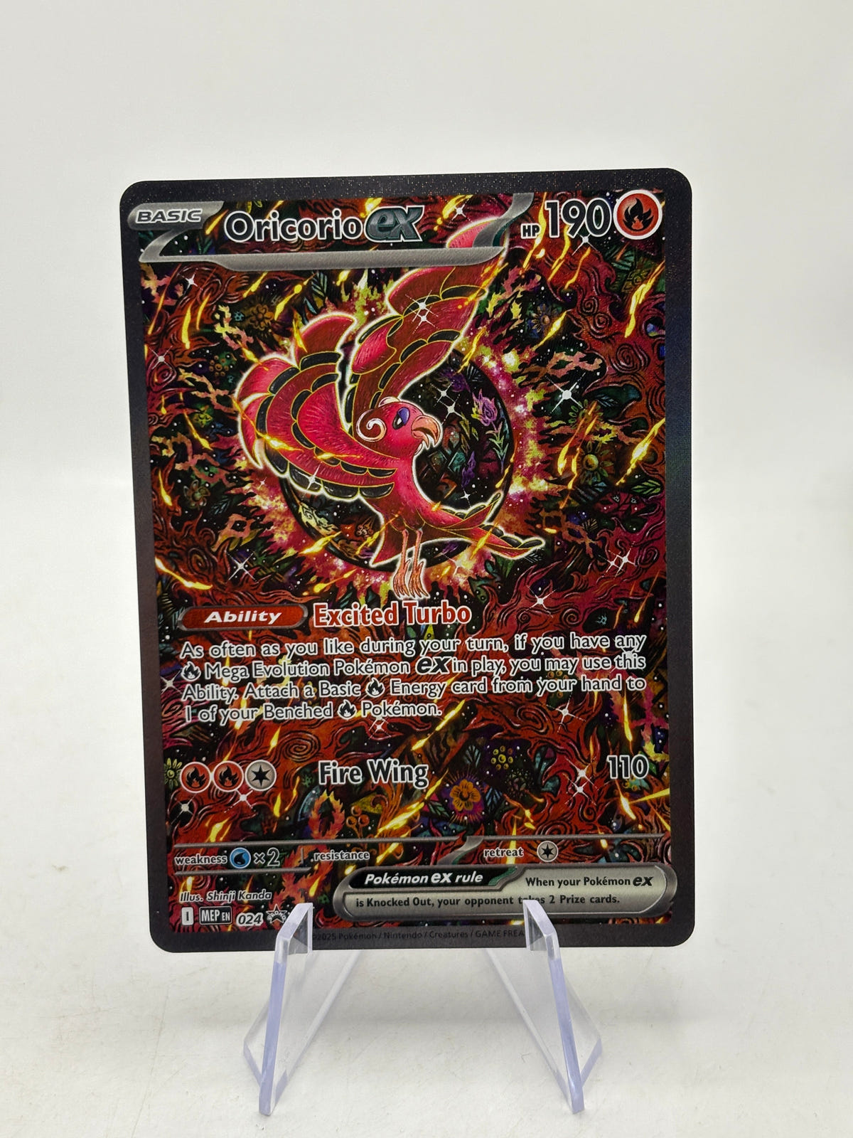 Pokemon TCG MEP Promos - Oricorio EX MEP024 Black Star Special Illustration NM FRENLY BRICKS - Open 7 Days image 1
