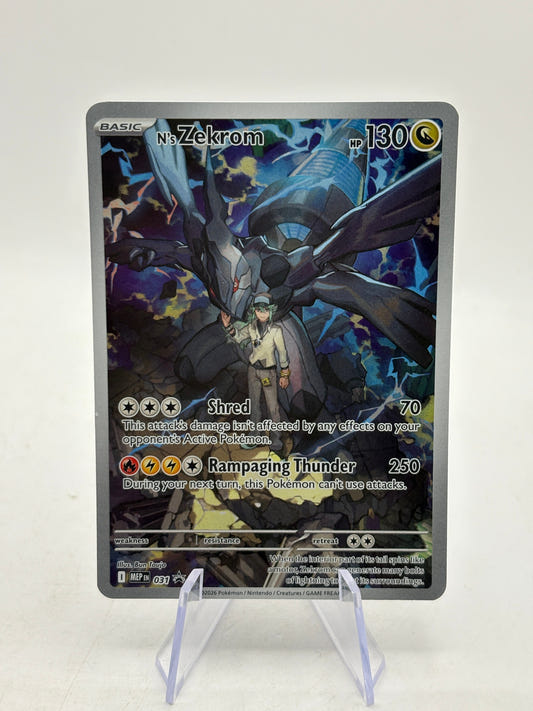 Pokemon TCG MEP Promos - N’s Zekrom MEP031 Black Star Illustration NM FRENLY BRICKS - Open 7 Days