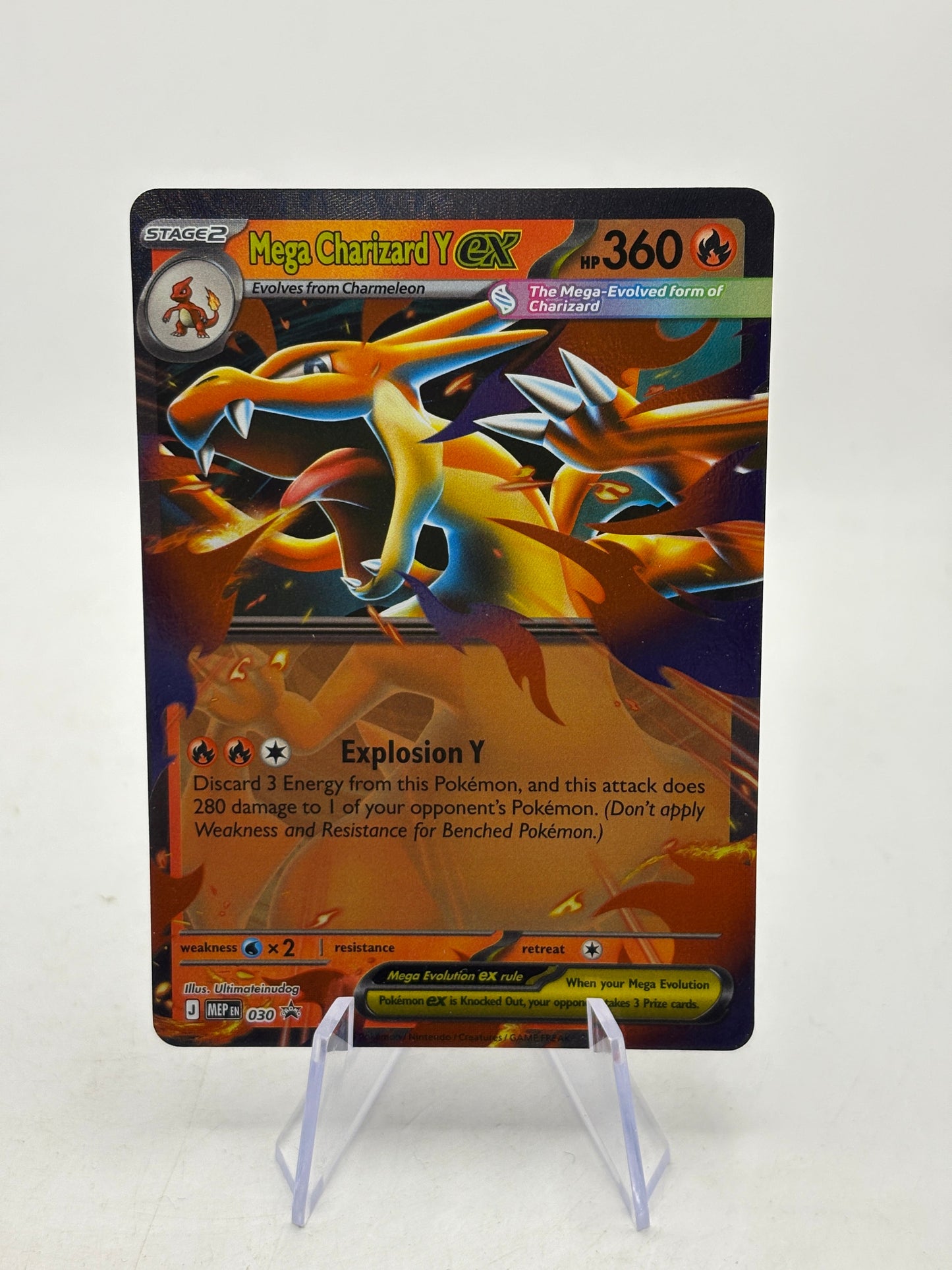 Pokemon TCG MEP Promos - Mega Charizard Y EX MEP030 Black Star NM FRENLY BRICKS - Open 7 Days