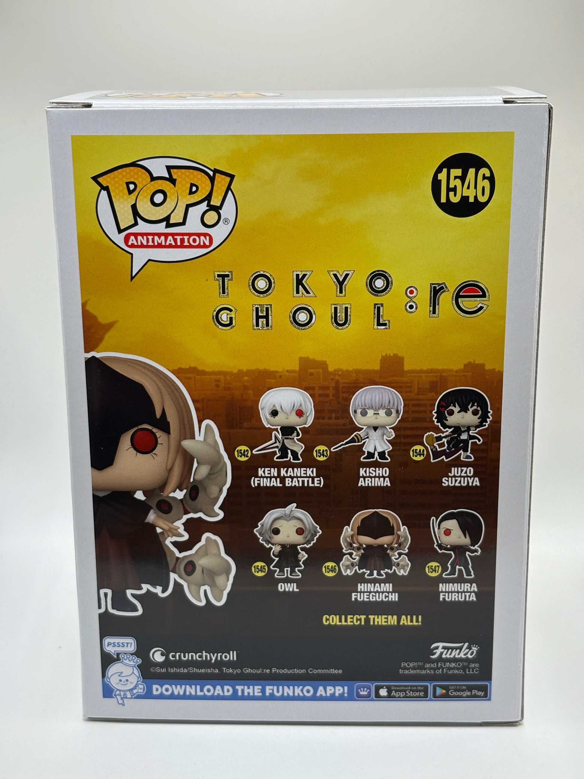 Funko POP! Animation Tokyo Ghoul : RE #1546 Hinami Fueguchi Limited Chase FRENLY BRICKS - Open 7 Days