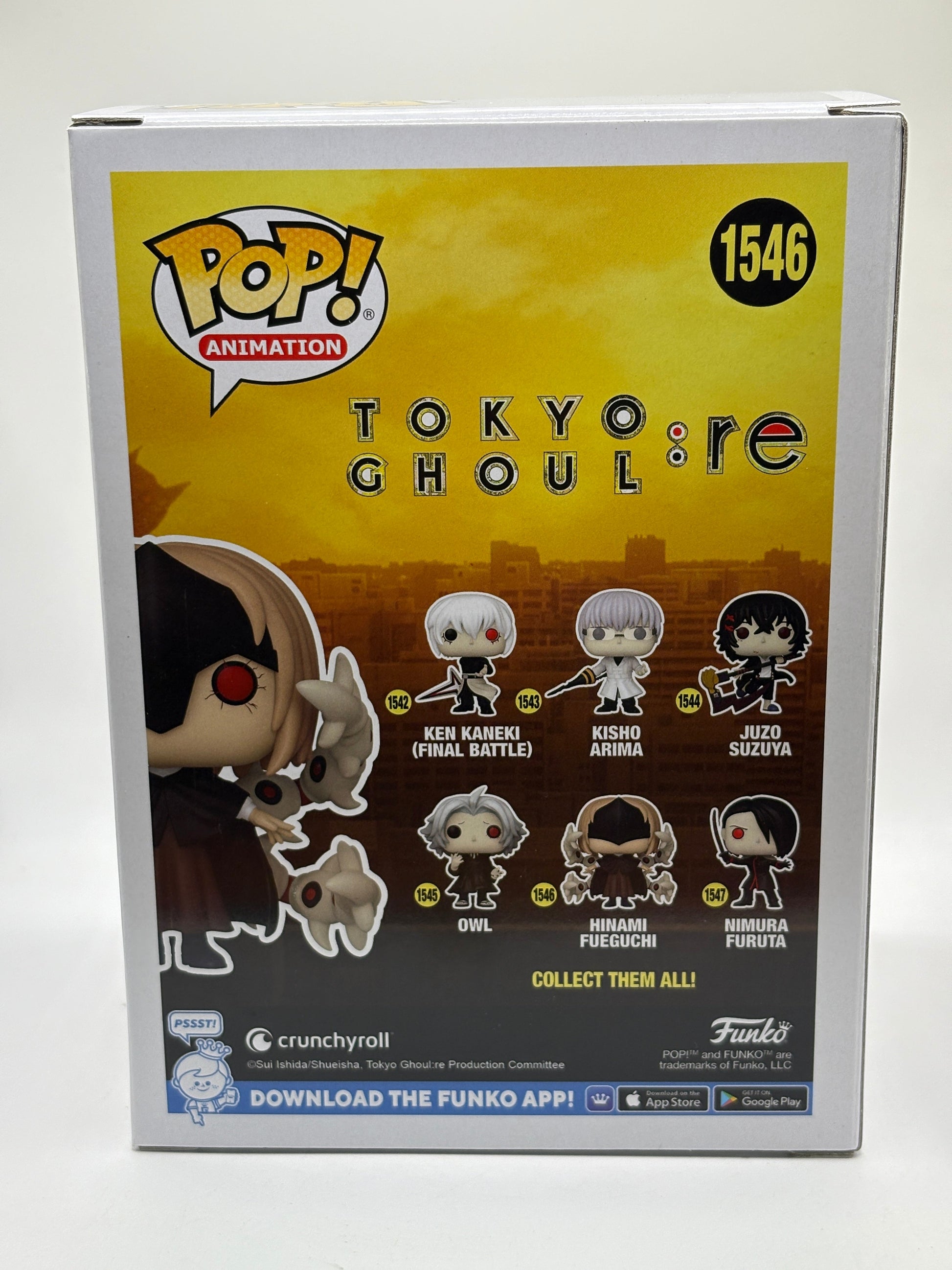 Funko POP! Animation Tokyo Ghoul: RE #1546 Hinami Fueguchi Limited Chase FRENLY BRICKS - Open 7 Days