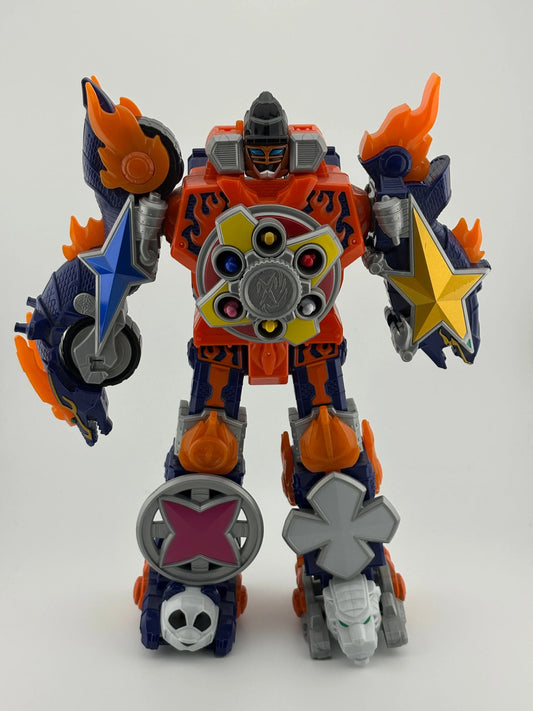 Power Rangers Ninja Steel Ninninger DX Gekiatsu Daioh Blaze Megazord BANDAI *Incomplete* FRENLY BRICKS - Open 7 Days