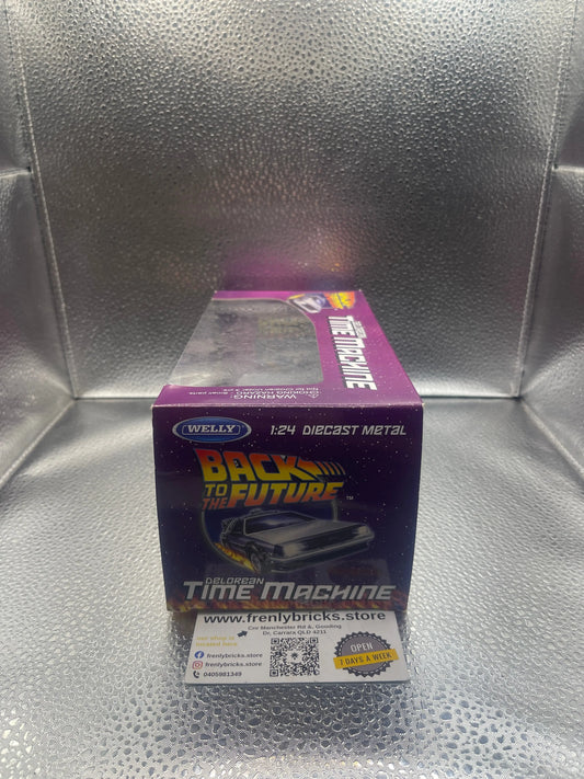 WELLY 22443w Delorean Back to The Future Time Machine Diecast 1:24 FRENLY BRICKS - Open 7 Days