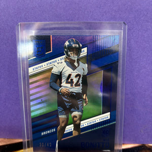 2022 Panini Donruss Elite Rookies Status /42 Nik Bonitto #198 Rookie RC FRENLY BRICKS - Open 7 Days
