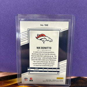 2022 Panini Donruss Elite Rookies Status /42 Nik Bonitto #198 Rookie RC FRENLY BRICKS - Open 7 Days