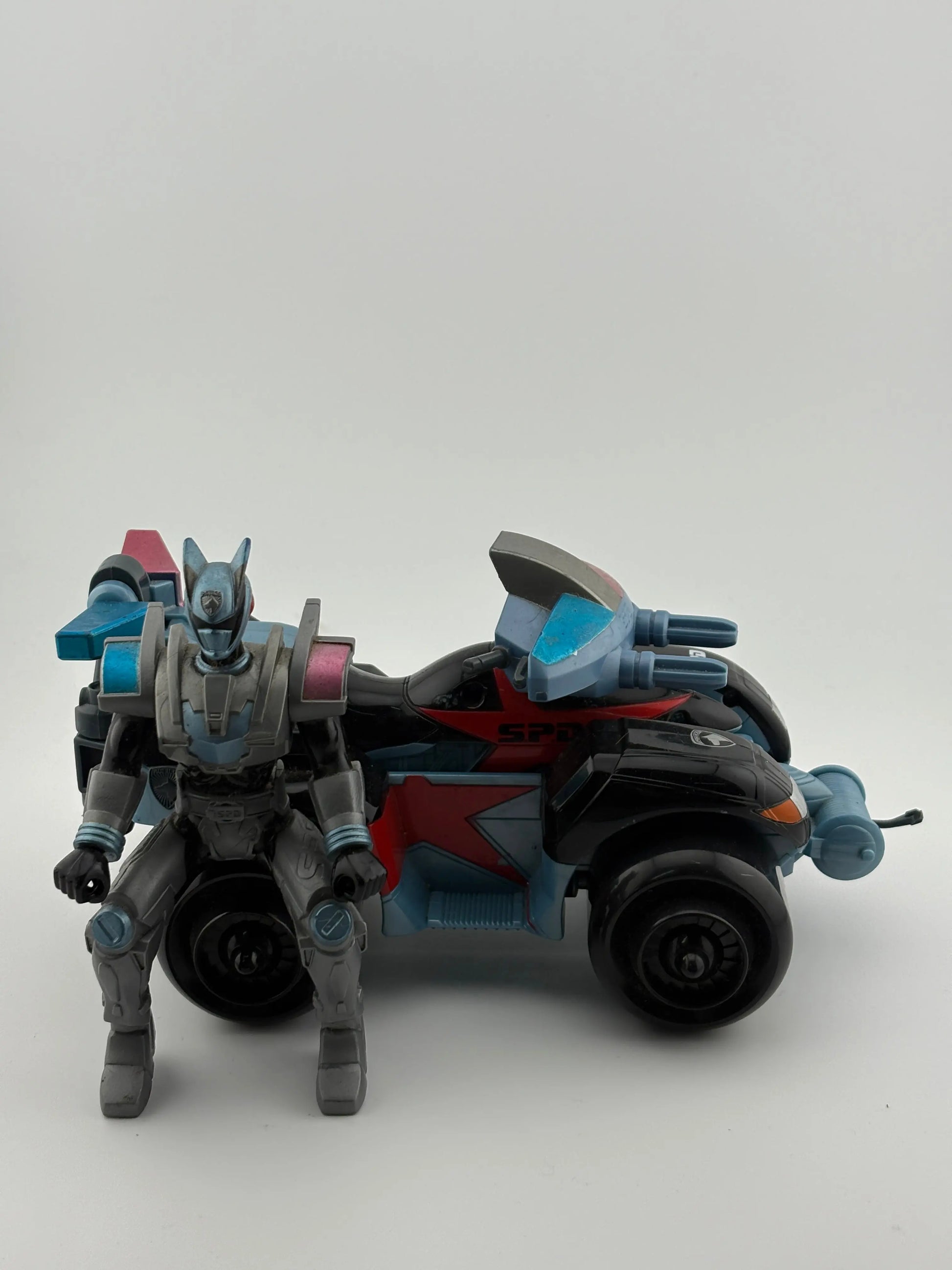 Power Rangers Delta Morph ATV & S.P.D Shadow Ranger Figure 2005 FRENLY BRICKS - Open 7 Days