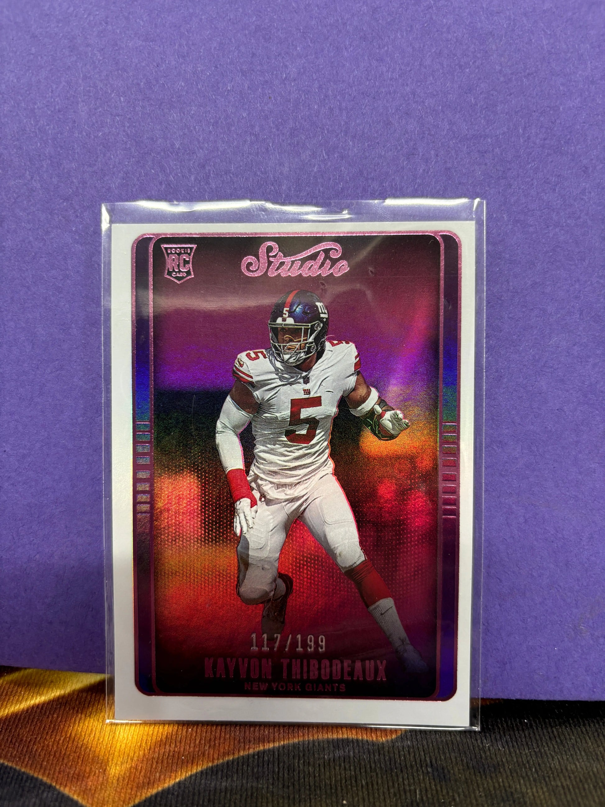 2022 Panini Chronicles Kayvon Thibodeaux /199 - Studio Pink #STU-48 RC Giants FRENLY BRICKS - Open 7 Days