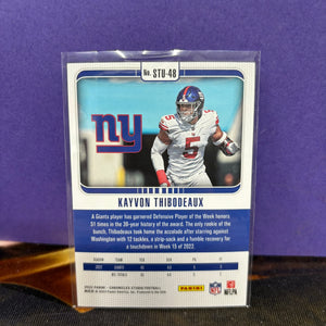 2022 Panini Chronicles Kayvon Thibodeaux /199 - Studio Pink #STU-48 RC Giants FRENLY BRICKS - Open 7 Days
