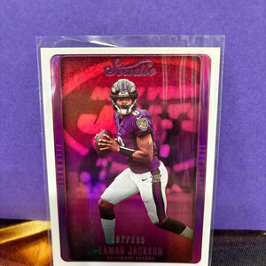 2022 Chronicles Studio Pink #STU-3 Lamar Jackson /199 - Baltimore Ravens FRENLY BRICKS - Open 7 Days