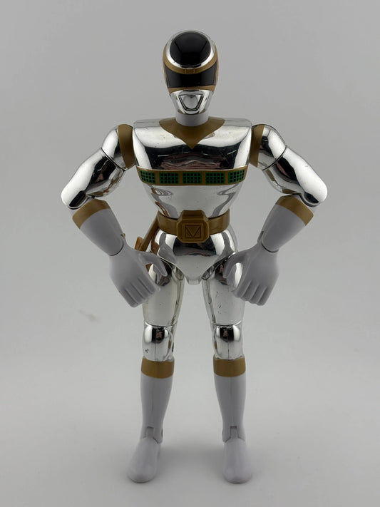 Vintage Power Rangers In Space Bandai Silver Ranger Action Figure 8" FRENLY BRICKS - Open 7 Days