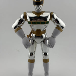 Vintage Power Rangers In Space Bandai Silver Ranger Action Figure 8