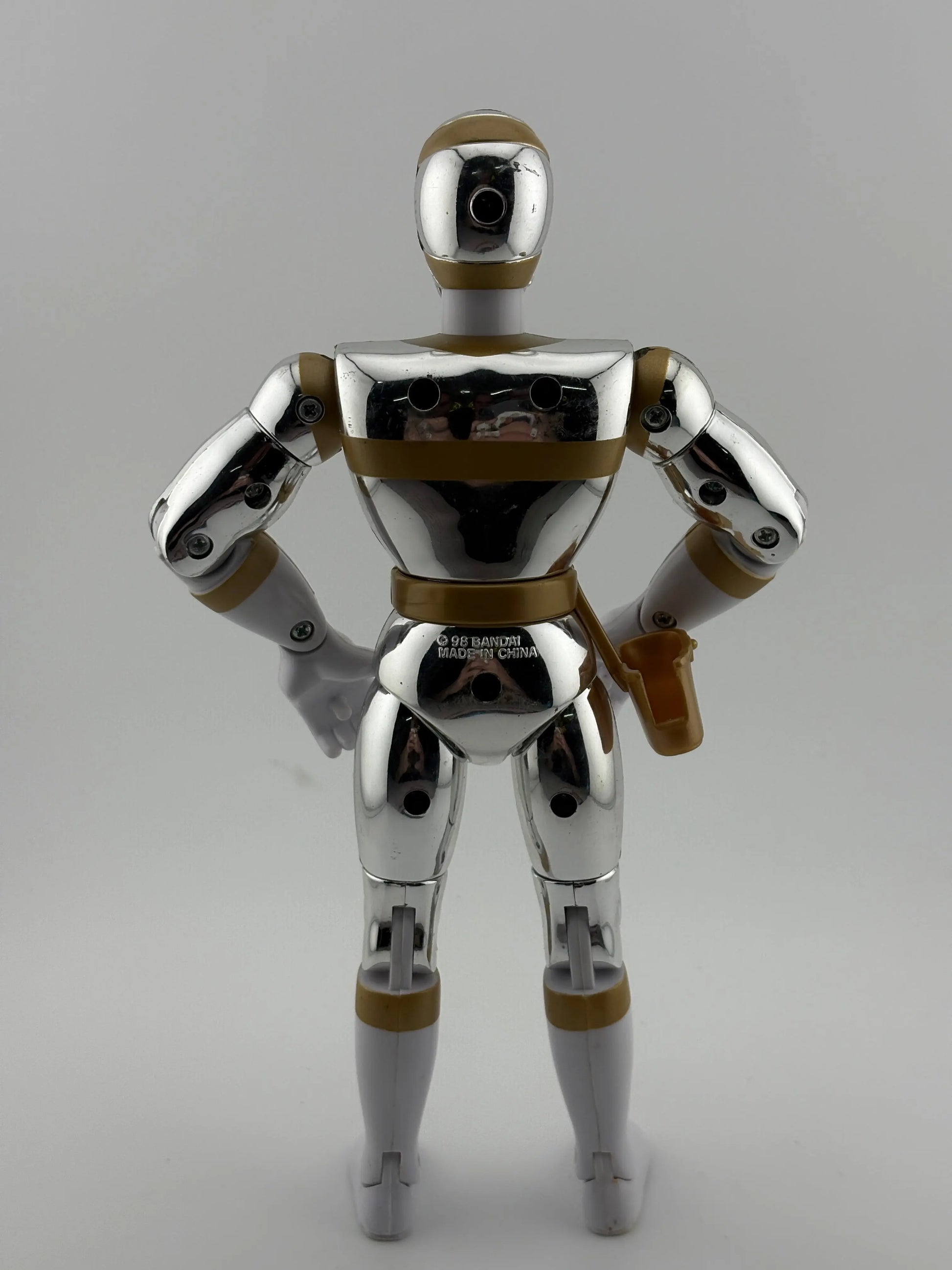 Vintage Power Rangers In Space Bandai Silver Ranger Action Figure 8" FRENLY BRICKS - Open 7 Days