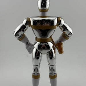 Vintage Power Rangers In Space Bandai Silver Ranger Action Figure 8