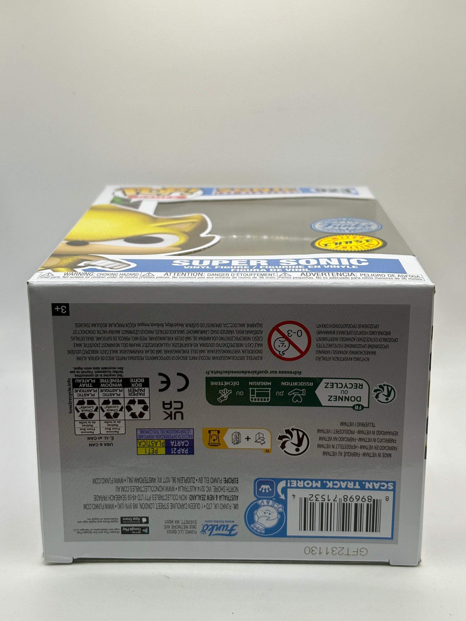 Funko POP! Games Sonic The Hedgehog #923 Super Sonic Limited Chase SE FRENLY BRICKS - Open 7 Days