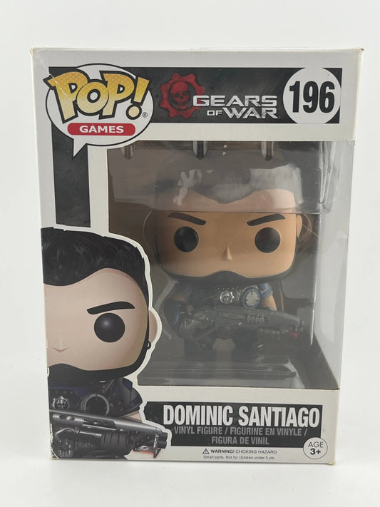 Funko POP! Games Gears of War Dominic Santiago #196 +combinedshipping Box Damage FRENLY BRICKS - Open 7 Days