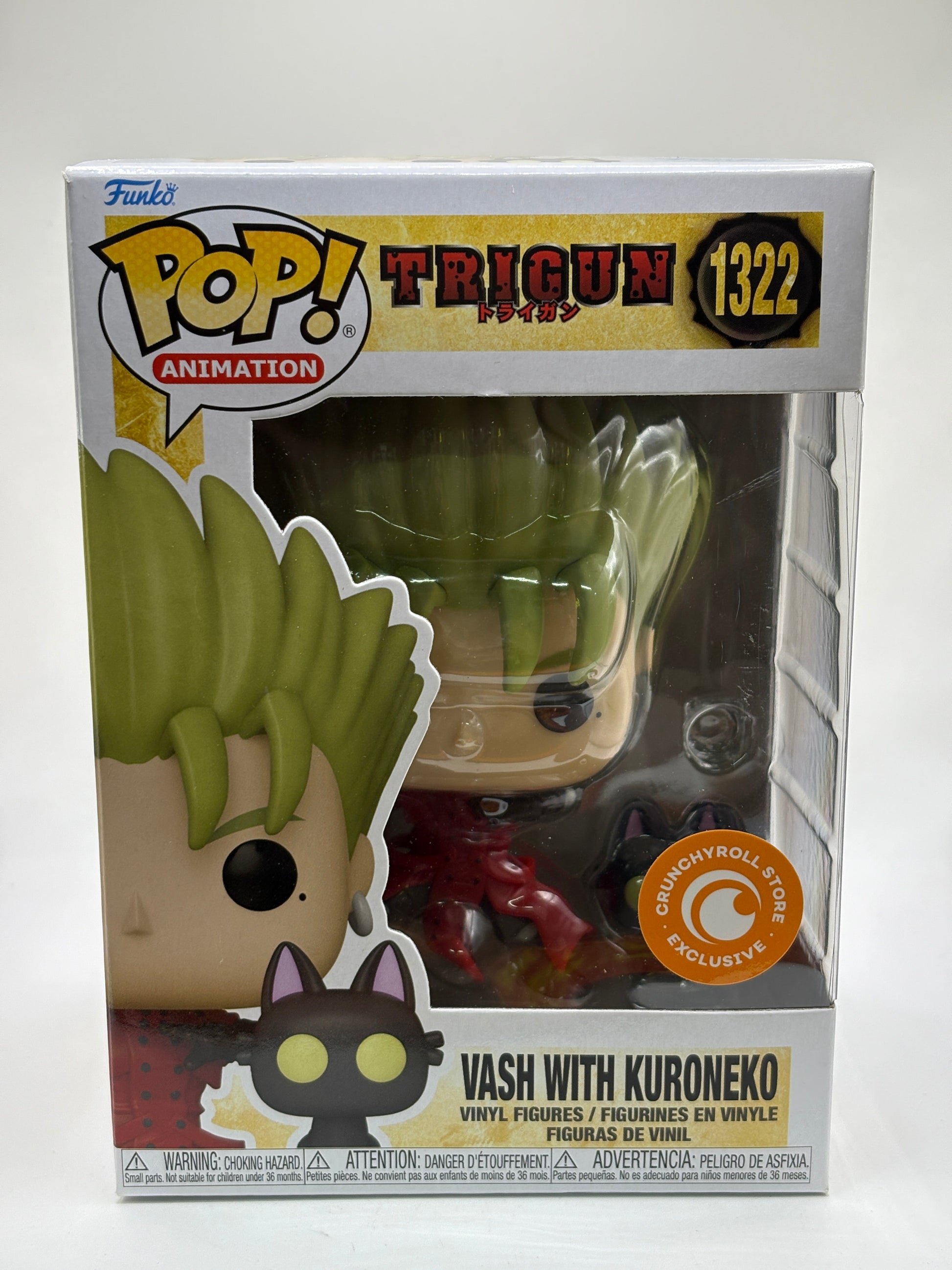 Funko POP! Animation Trigun #1322 Vash with Kuroneko Crunchyroll Store Exclusive FRENLY BRICKS - Open 7 Days