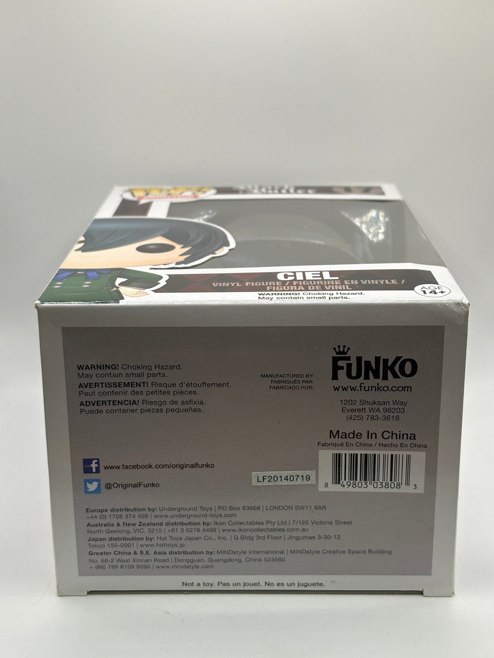 Funko POP! Animation Black Butler #17 Ciel Vinyl Figure FRENLY BRICKS - Open 7 Days