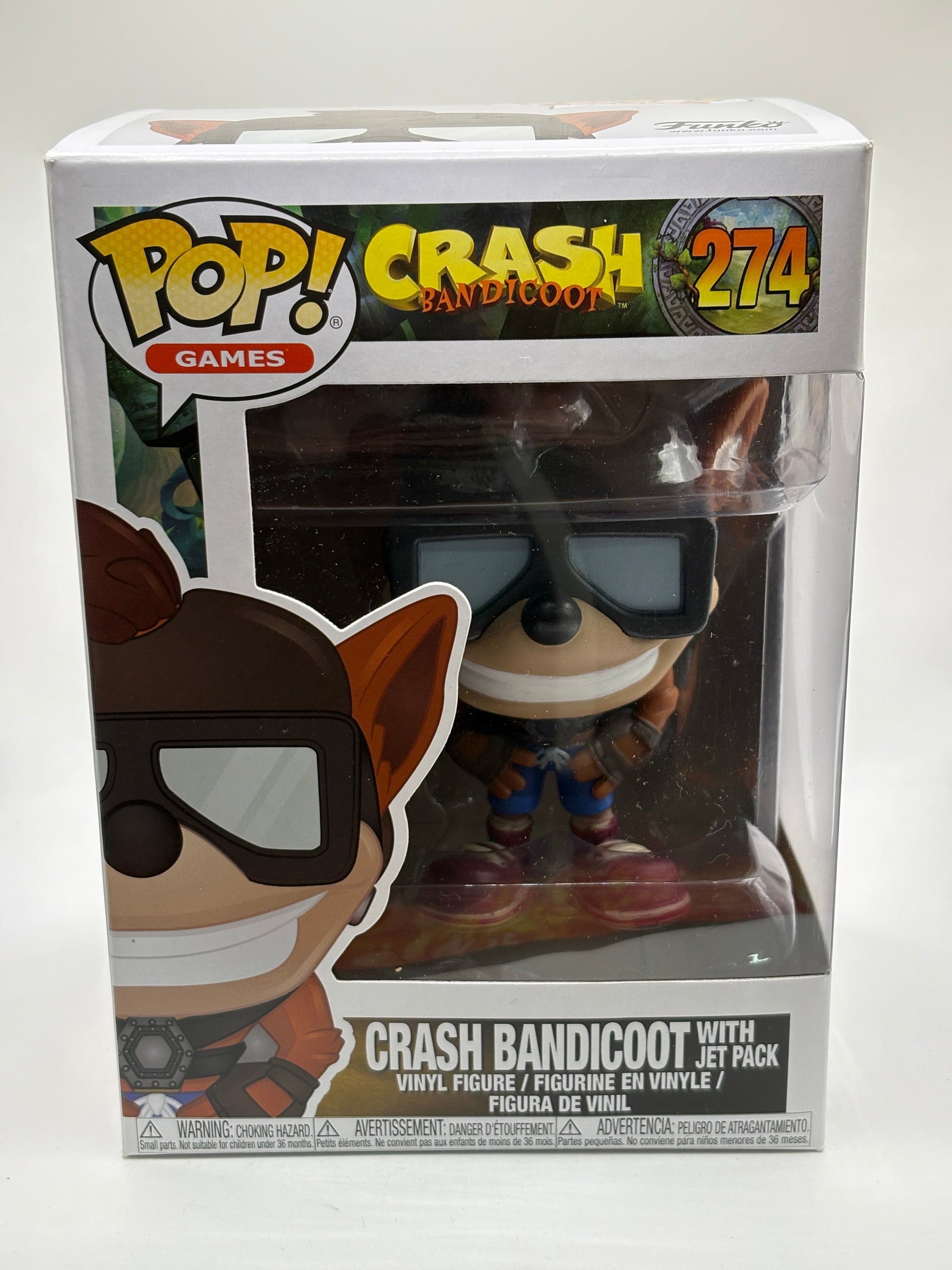 Funko POP! Games Crash Bandicoot #274 Crash Bandicoot with Jet Pack FRENLY BRICKS - Open 7 Days