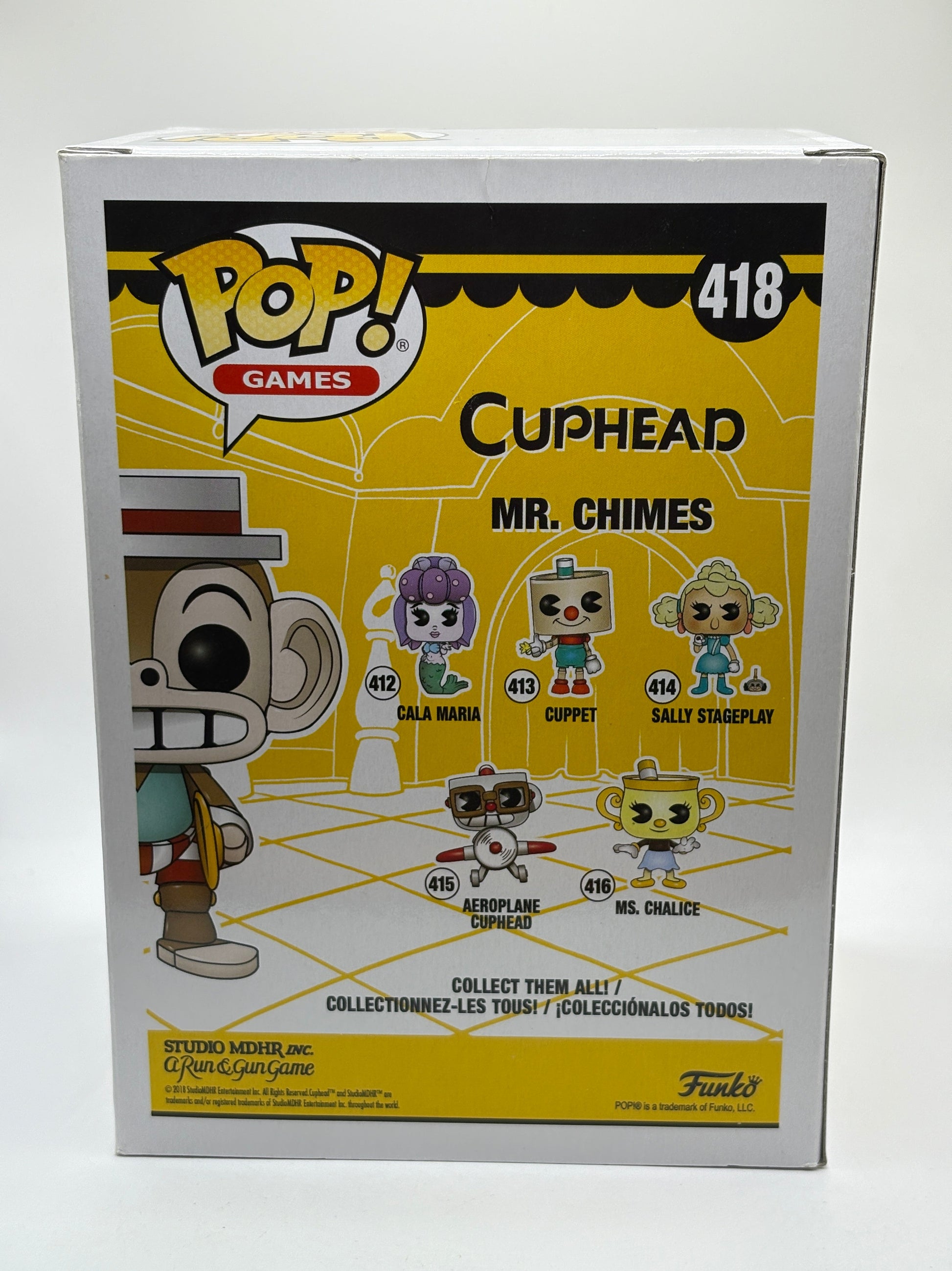 Funko POP! Games Cuphead #418 Mr. Chimes Vinyl Figure FRENLY BRICKS - Open 7 Days