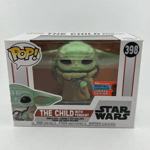 Funko POP! Star Wars The Mandalorian The Child with Pendant #398 NYCC Exclusive FRENLY BRICKS - Open 7 Days