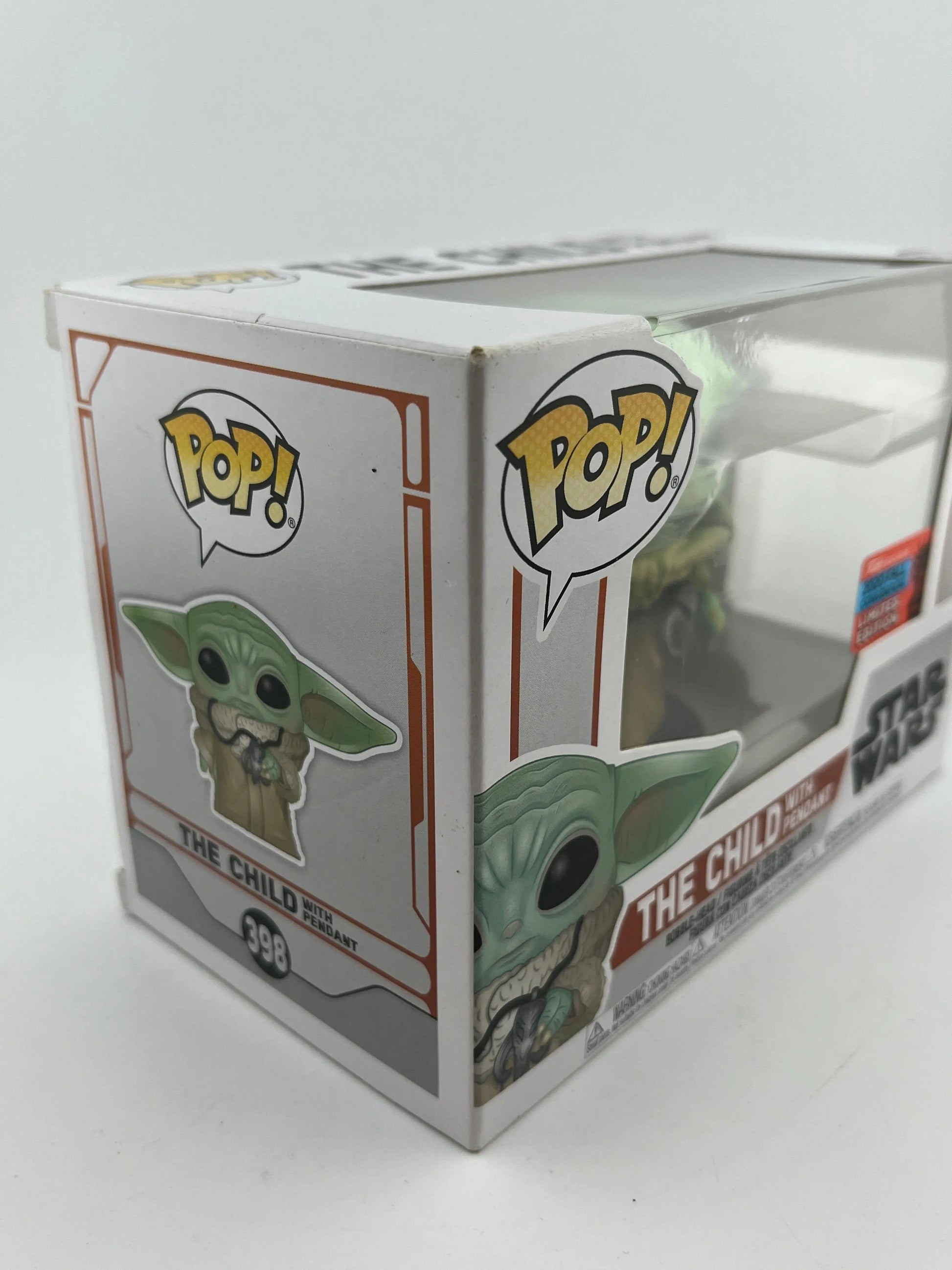 Funko POP! Star Wars The Mandalorian The Child with Pendant #398 NYCC Exclusive FRENLY BRICKS - Open 7 Days
