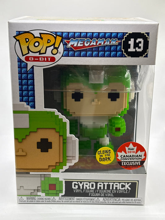 Funko POP! 8-Bit Megaman #13 Gyro Attack Glow 2018 Canadian Convention FRENLY BRICKS - Open 7 Days
