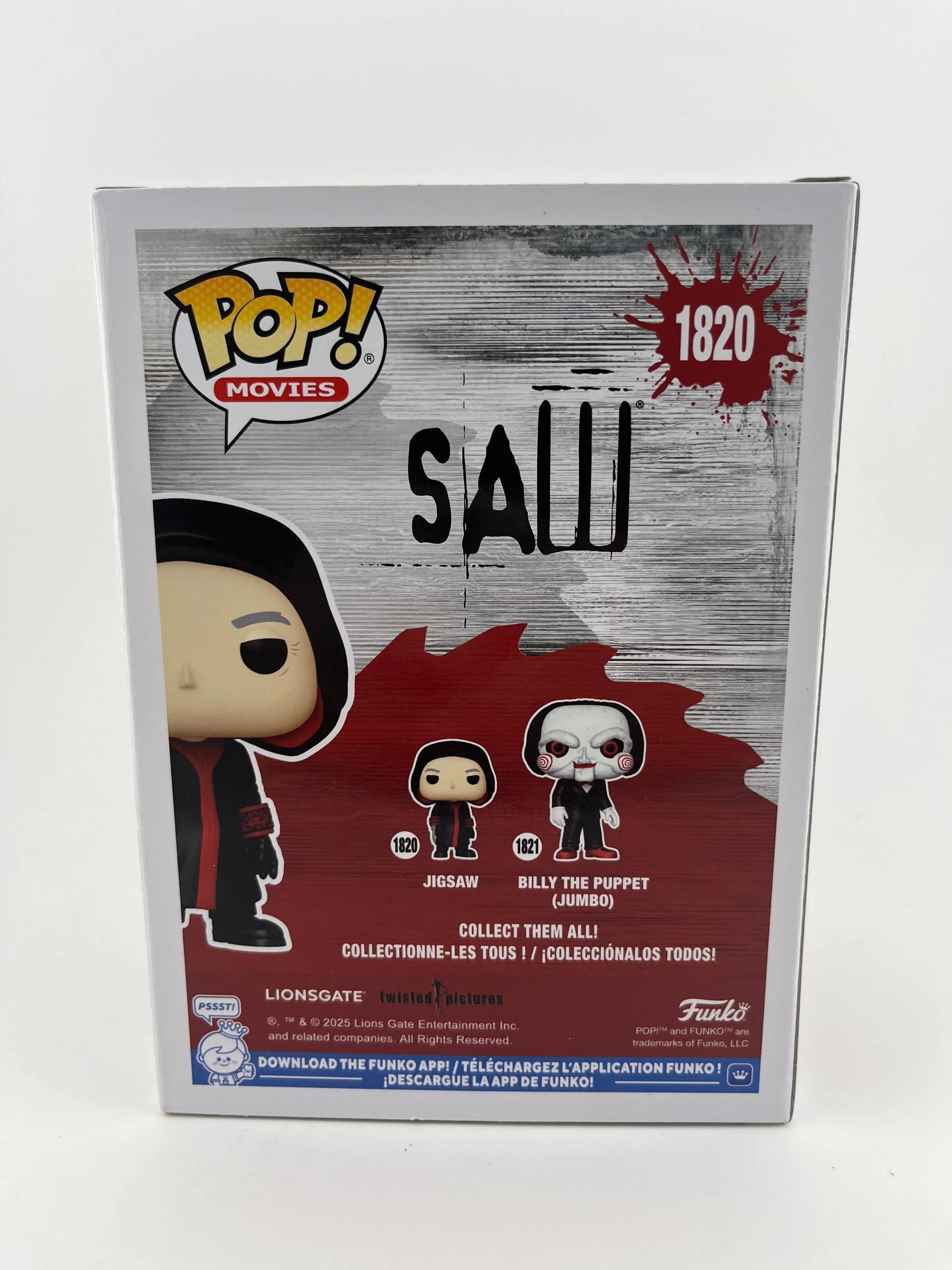 Funko POP! Movies Saw Jigsaw #1820 Vinyl Figure New in Box +combined shipping FRENLY BRICKS - Open 7 Days