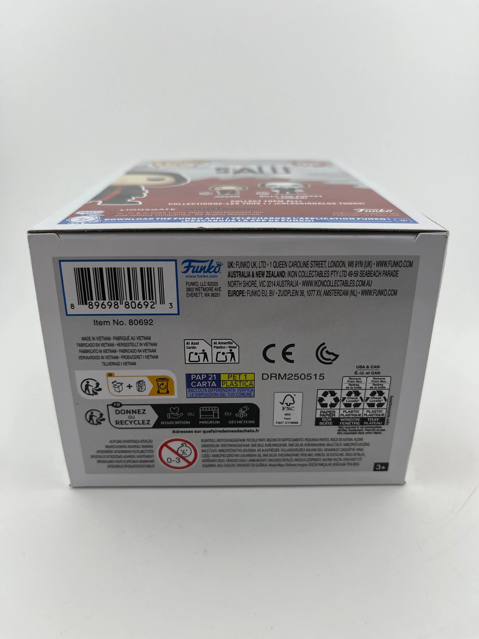 Funko POP! Movies Saw Jigsaw #1820 Vinyl Figure New in Box +combined shipping FRENLY BRICKS - Open 7 Days