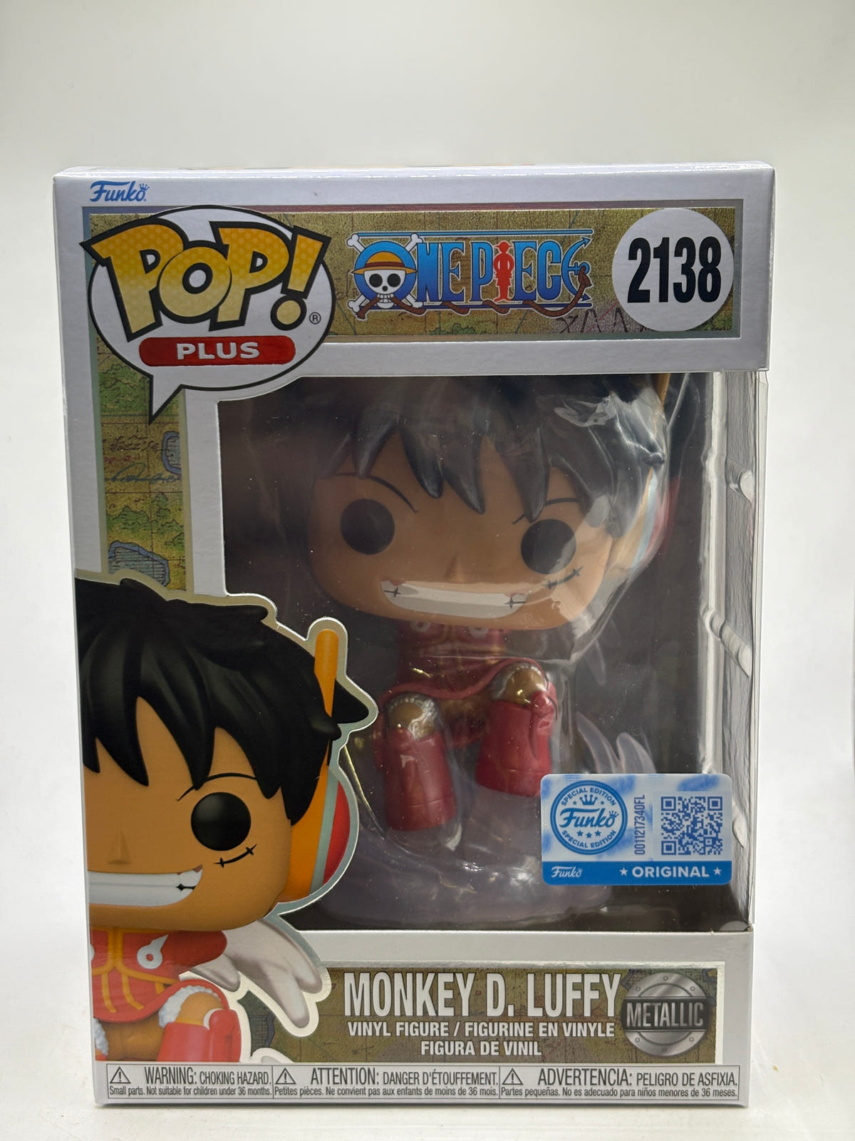 Funko POP! Animation One Piece #2138 Monkey D. Luffy Metallic Vinyl Figure image 1