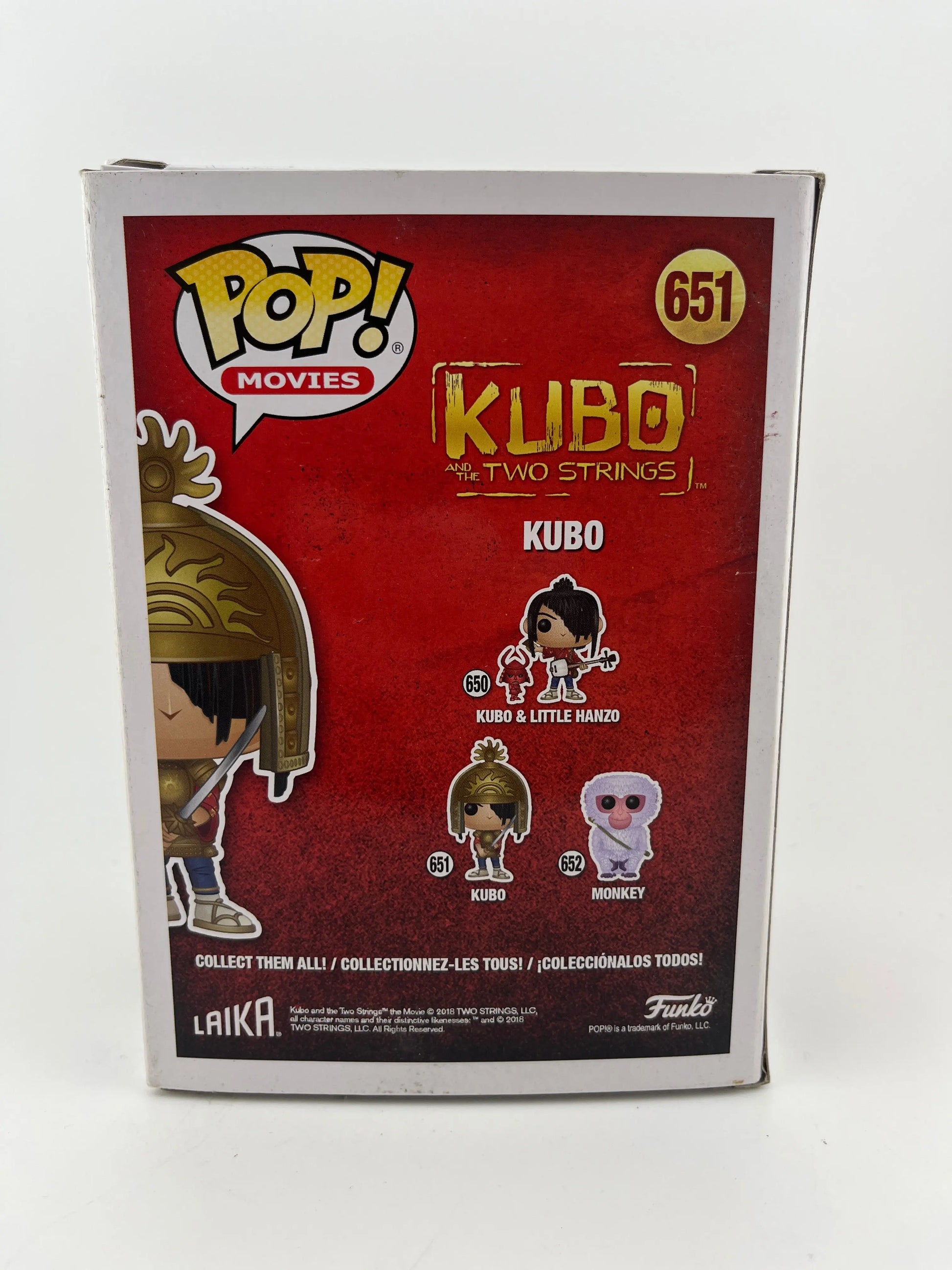 Funko POP! Movies Kubo Two Strings Kubo #651 Vinyl Figure + combined shipping FRENLY BRICKS - Open 7 Days