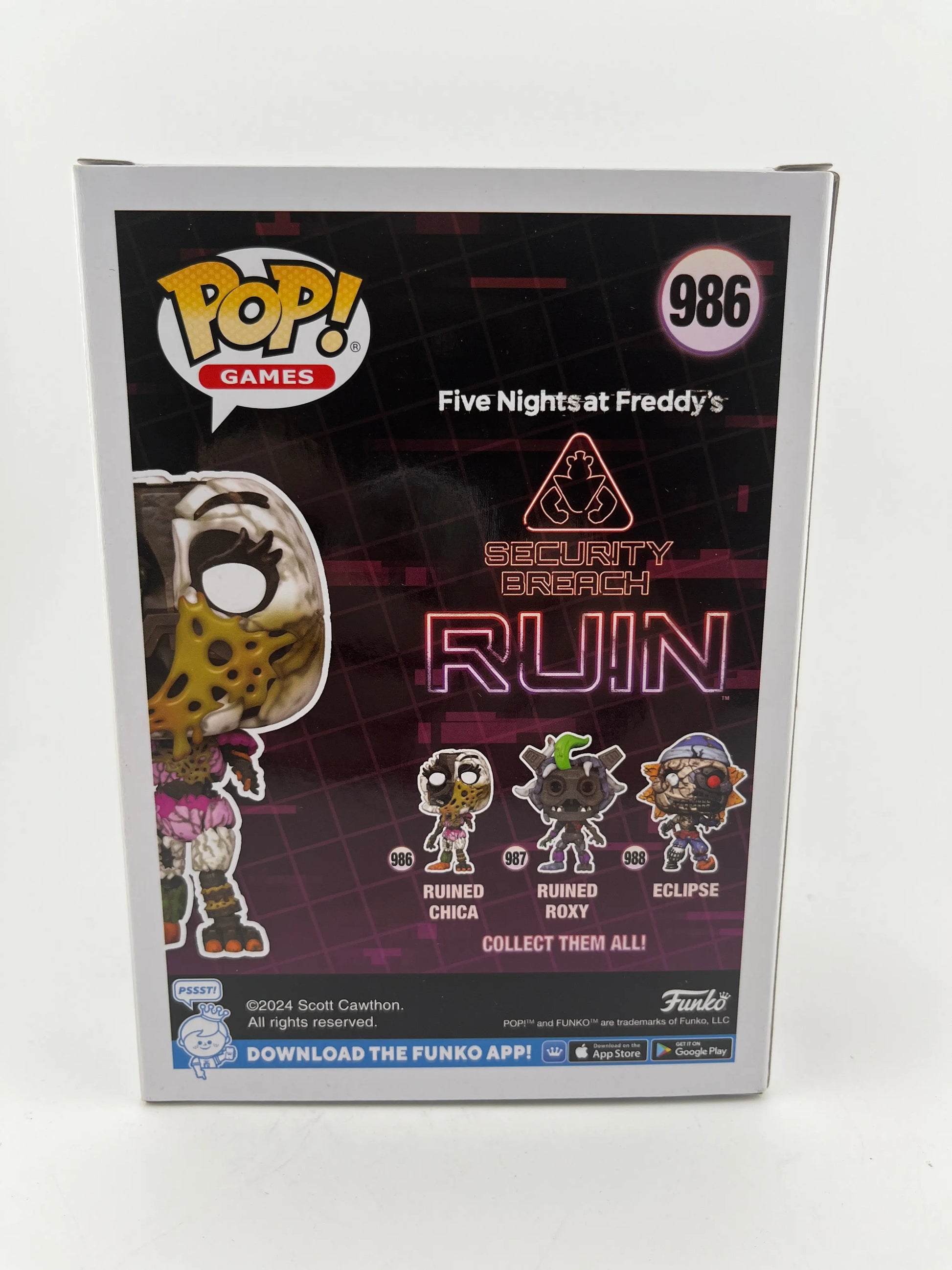 Funko POP! Games Five Nights at Freddy's Security Breach Ruin Ruined Chica #986 FRENLY BRICKS - Open 7 Days