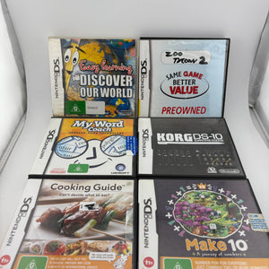 Nintendo DS Video Game Lot - Korg DS-10 / Zoo Tycoon / Cooking Guide + more (6) FRENLY BRICKS - Open 7 Days