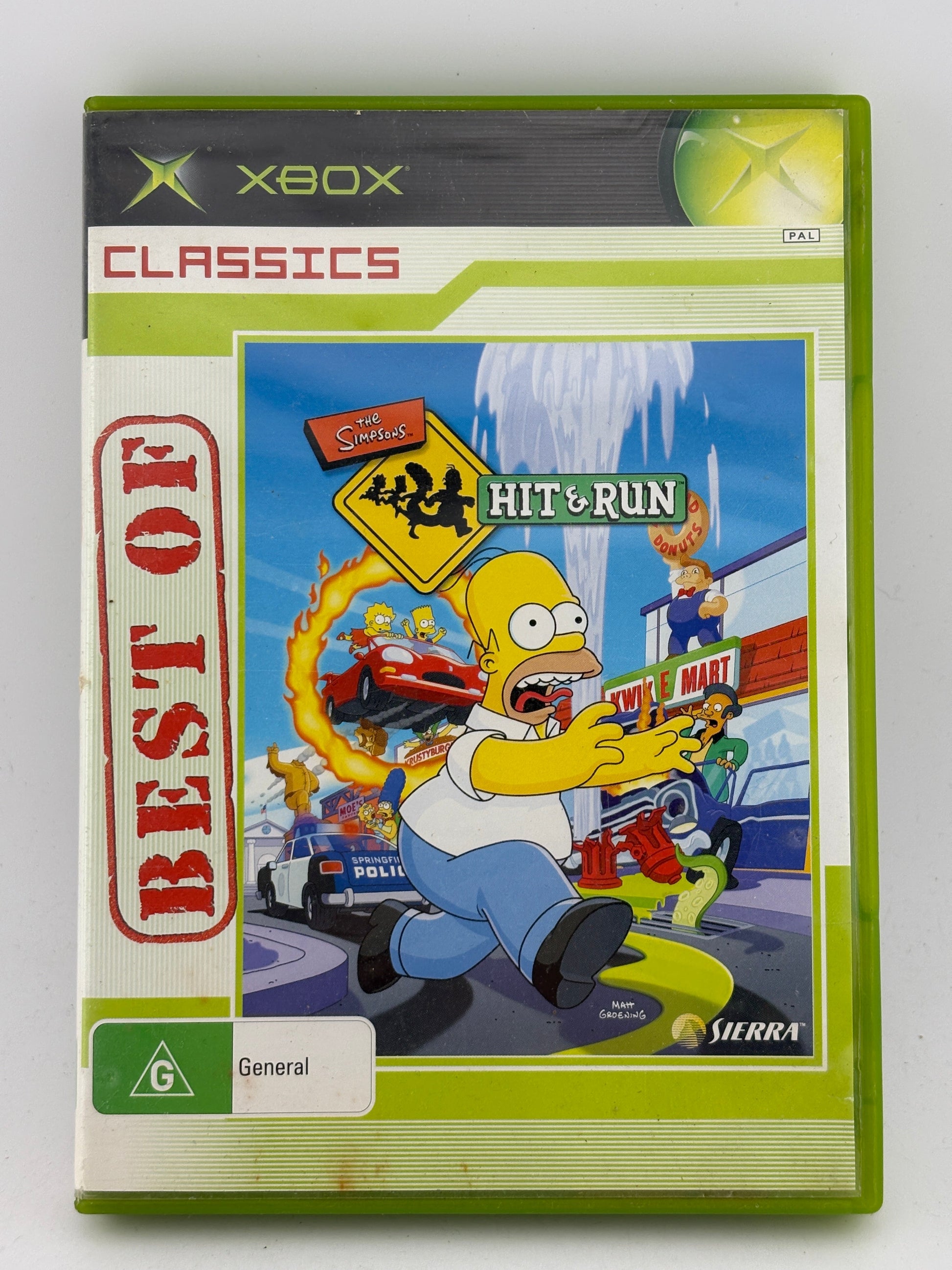 The Simpsons Hit & and Run - Xbox Classics Complete With Manual FRENLY BRICKS - Open 7 Days