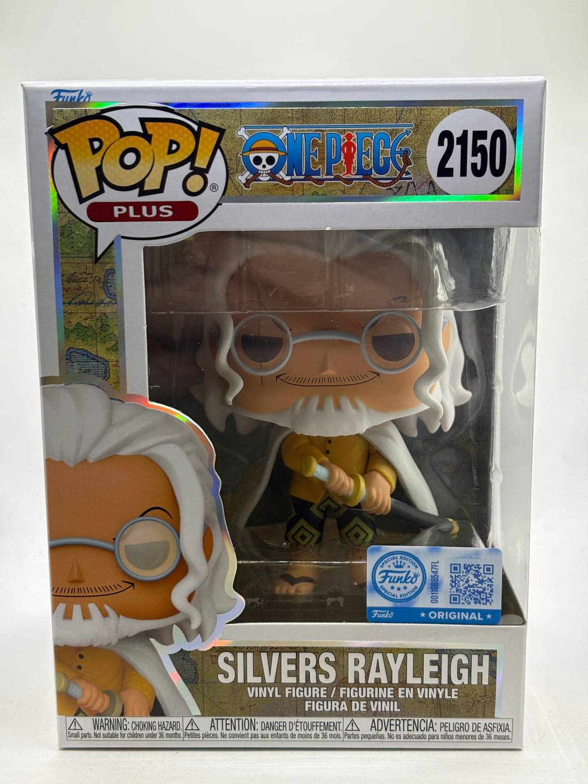 Funko POP! Plus One Piece #2150 Silvers Rayleigh Vinyl Figure image 1