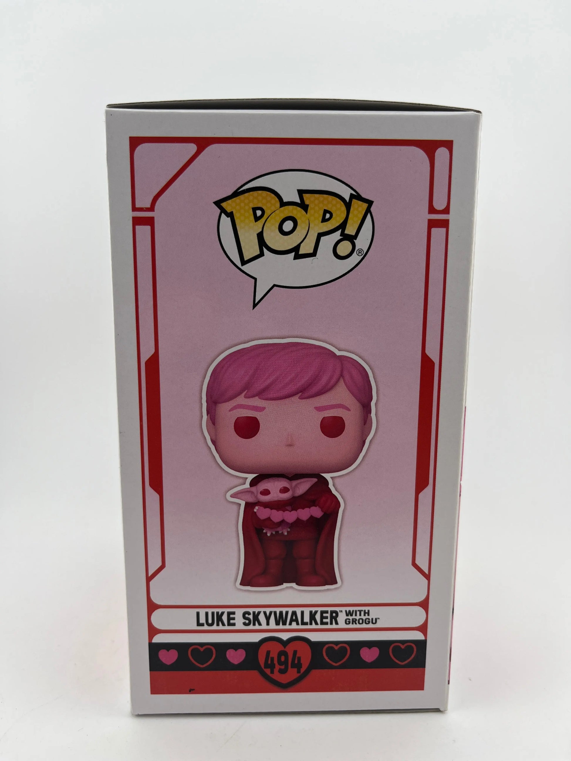 Funko POP! Vinyl Star Wars Valentine's Day Pink Luke Skywalker with Grogu #494 FRENLY BRICKS - Open 7 Days