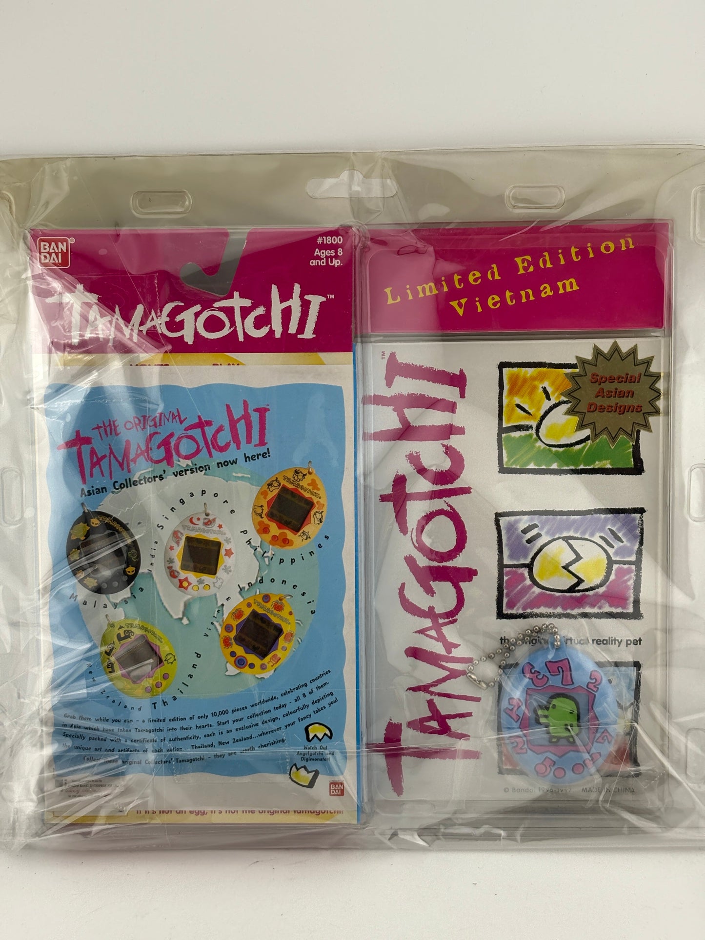 Tamagotchi Original P1/P2 Red 1997 English Asian Design Vietnam FRENLY BRICKS - Open 7 Days