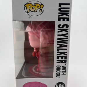 Funko POP! Vinyl Star Wars Valentine's Day Pink Luke Skywalker with Grogu #494 FRENLY BRICKS - Open 7 Days