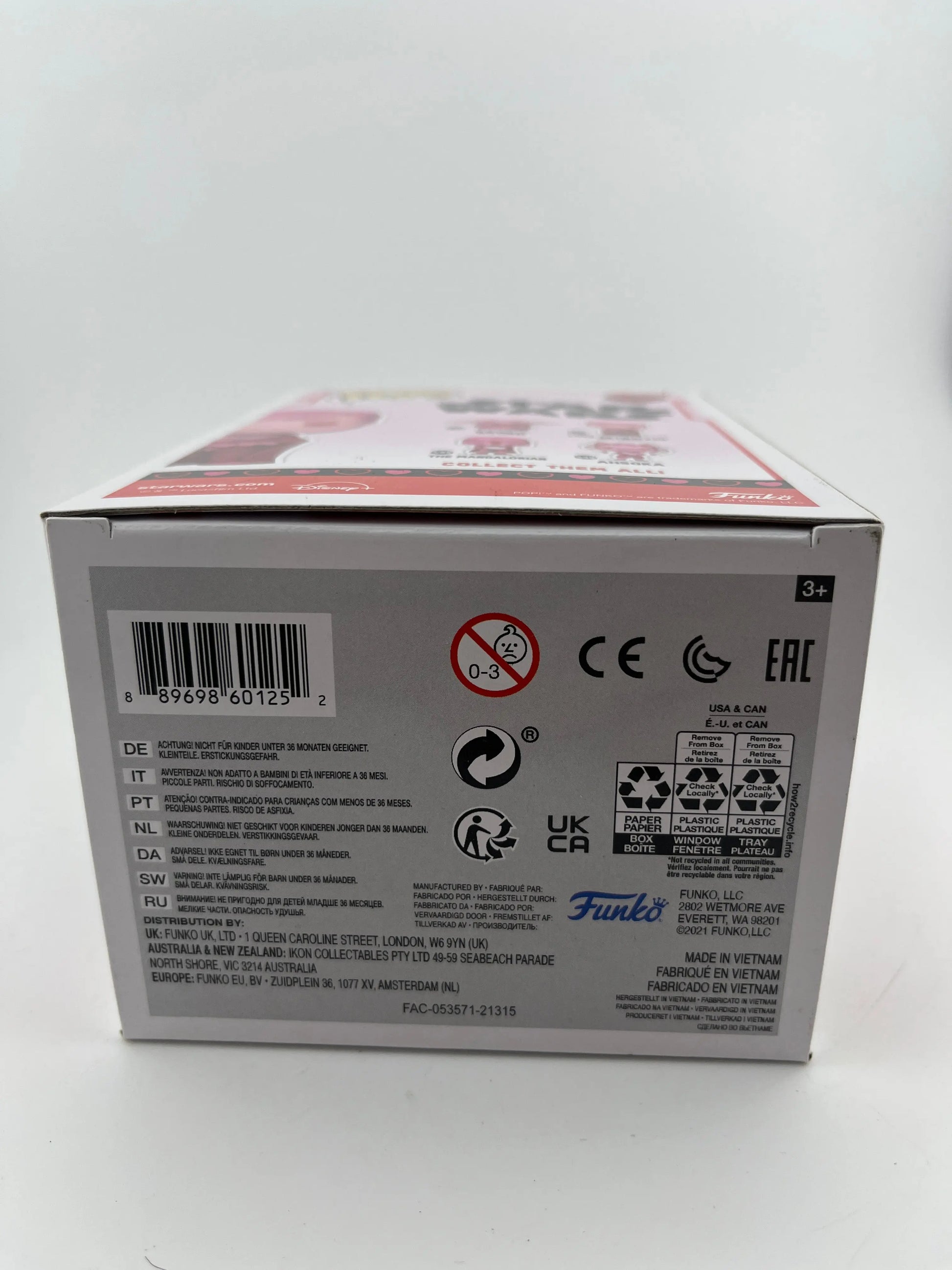 Funko POP! Vinyl Star Wars Valentine's Day Pink Luke Skywalker with Grogu #494 FRENLY BRICKS - Open 7 Days