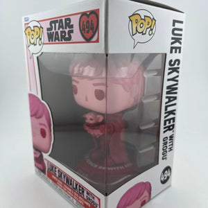 Funko POP! Vinyl Star Wars Valentine's Day Pink Luke Skywalker with Grogu #494 FRENLY BRICKS - Open 7 Days