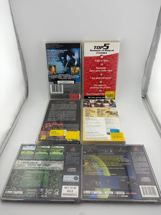 Original Playstation & PSP Movie / Music Lot - World Tour Golf / Iron Maiden + more Lot 1 FRENLY BRICKS - Open 7 Days