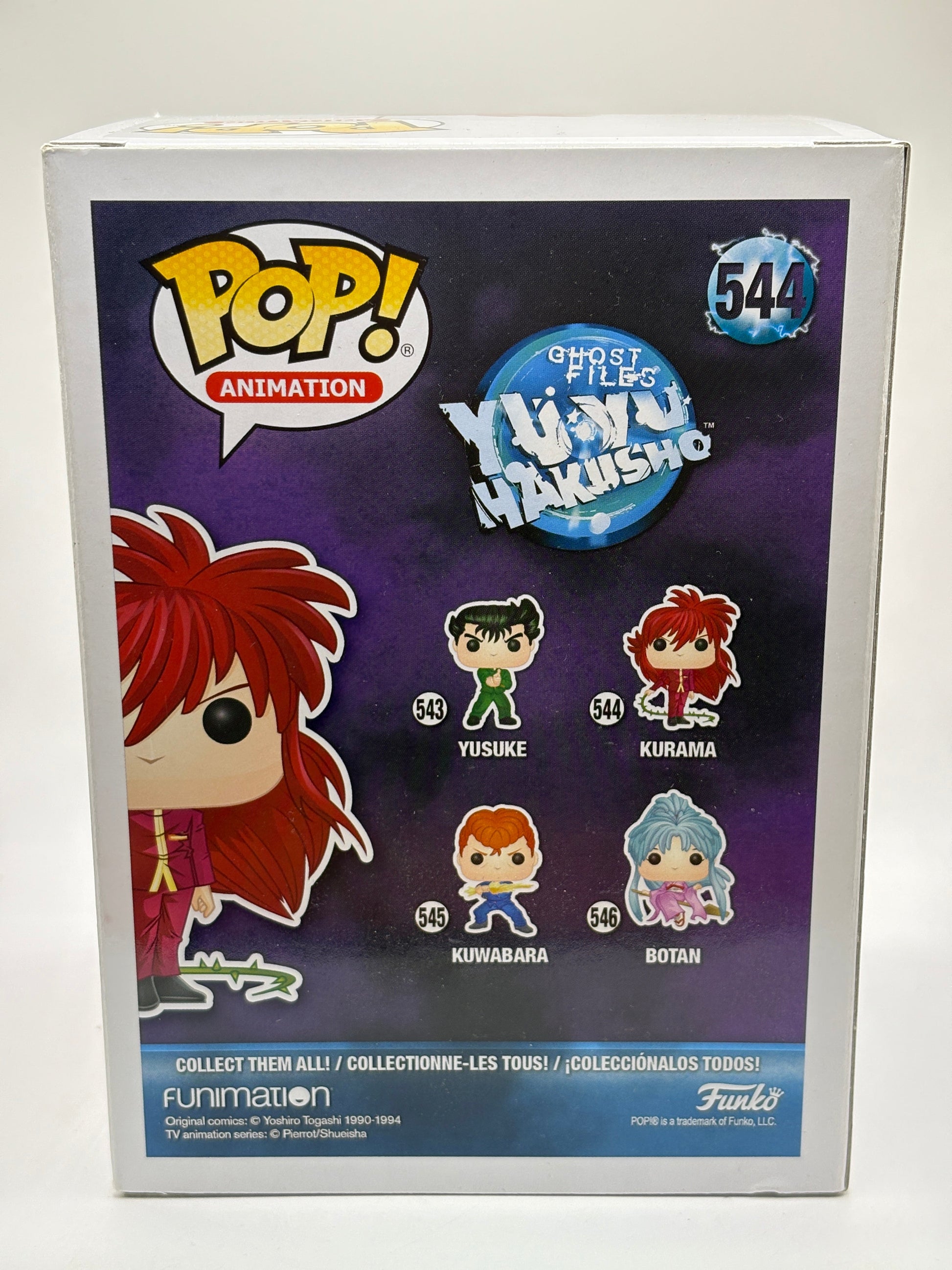 Funko POP! Animation Ghost Files Yu Yu Hakusho #544 Kurama Vinyl Figure FRENLY BRICKS - Open 7 Days
