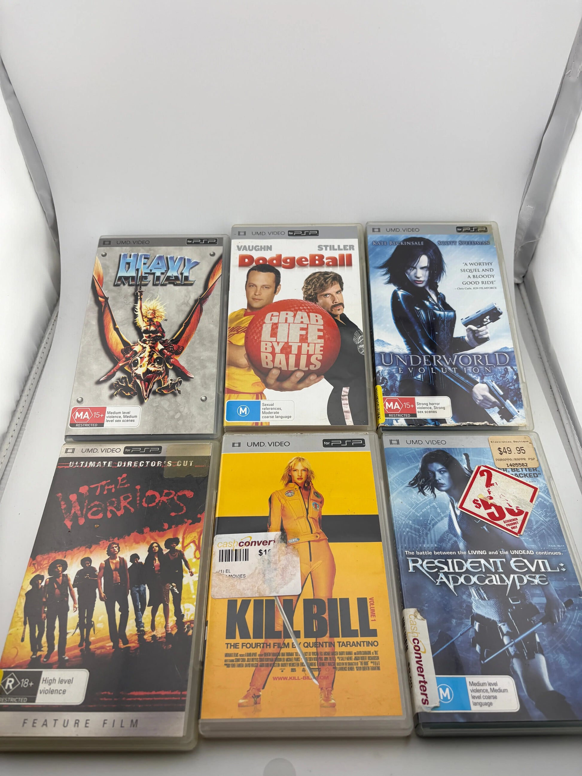 PSP PlayStation UMD Video Movie Lot 2 - Kill Bill / Dodge Ball + more FRENLY BRICKS - Open 7 Days
