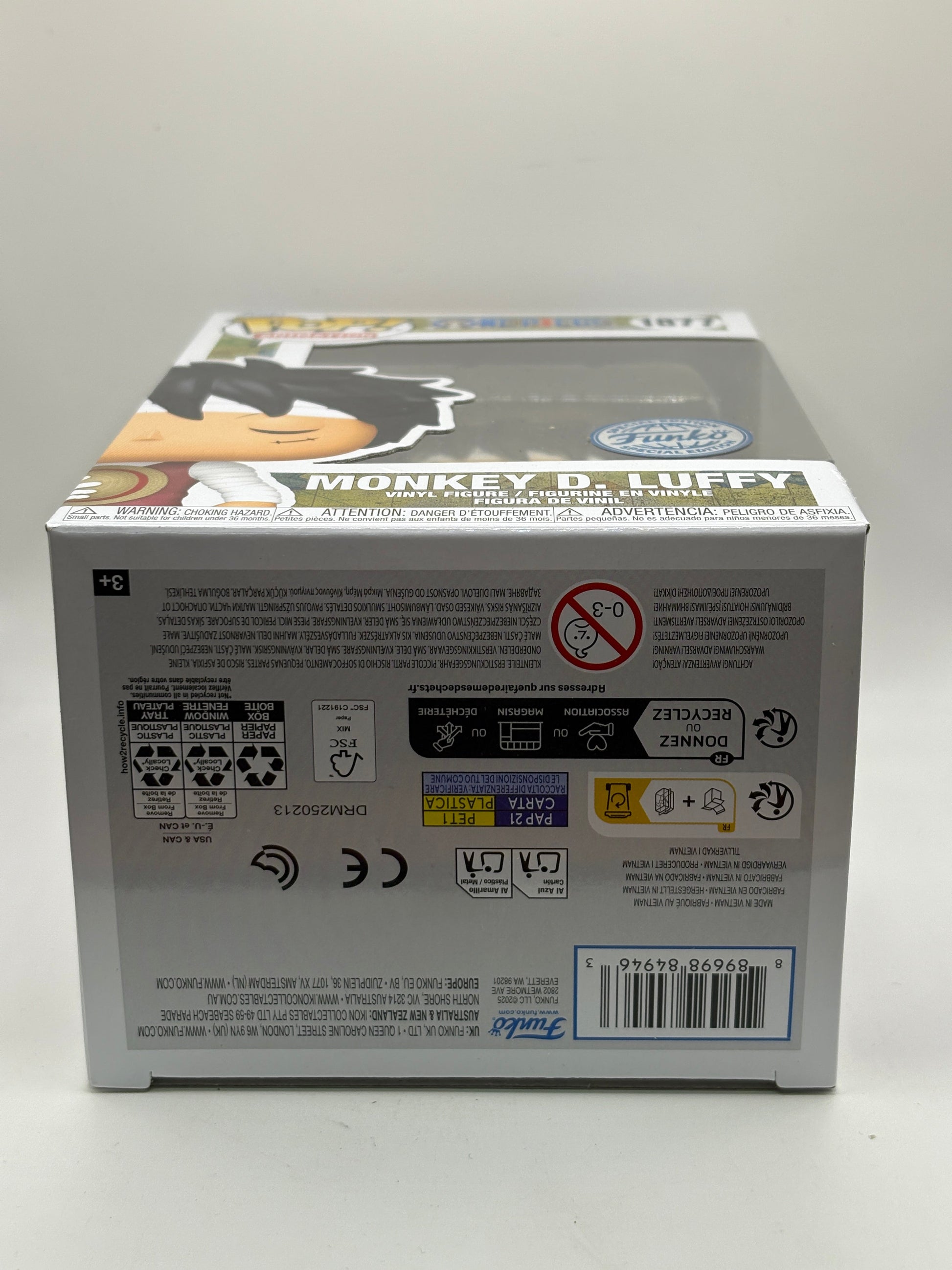 Funko POP! Animation One Piece #1877 Monkey D. Luffy Special Edition FRENLY BRICKS - Open 7 Days