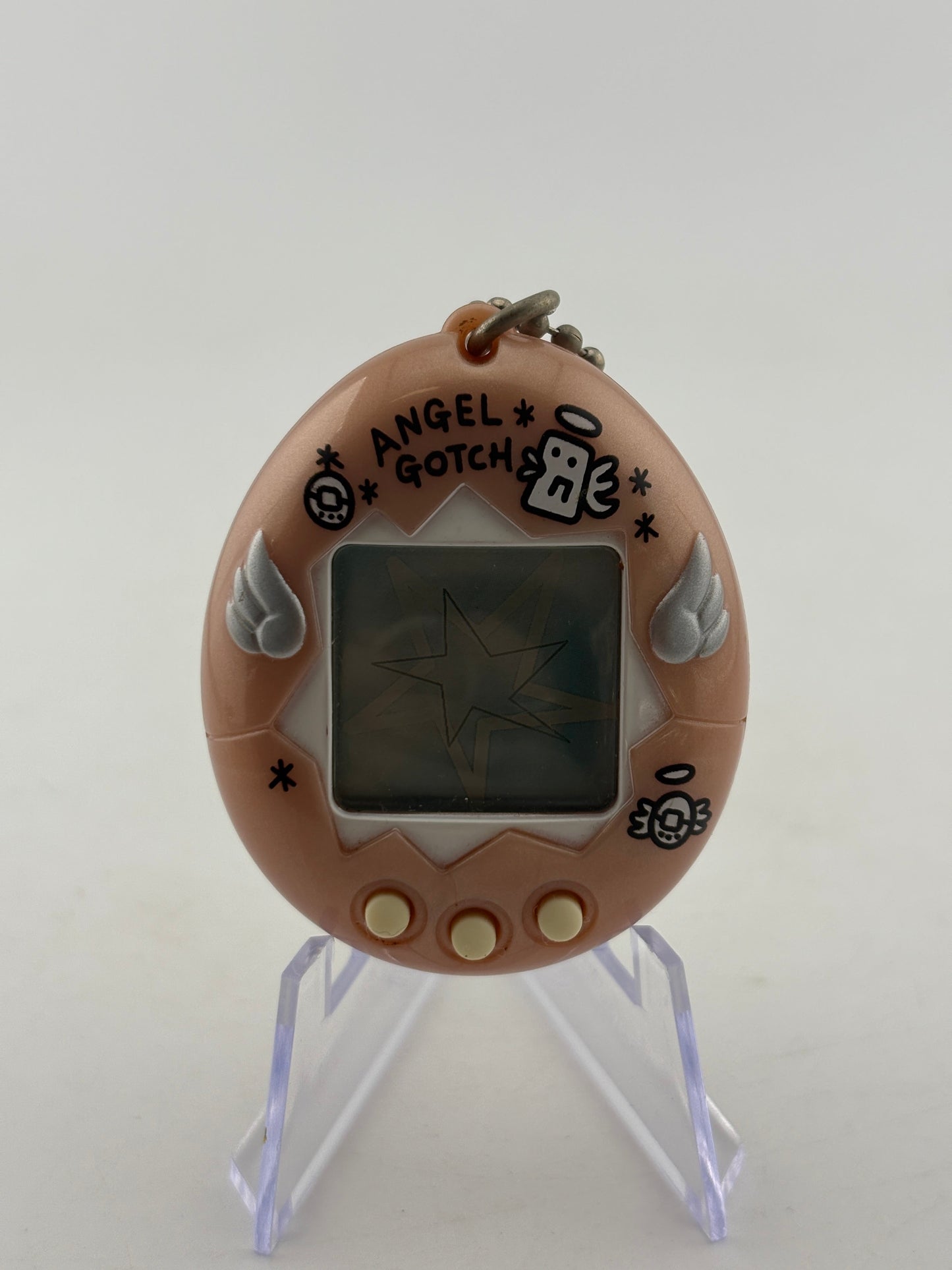 Tamagotchi Tenshitchi Angelgotchi Angel 1997 Pink Virtual Pet Bandai FRENLY BRICKS - Open 7 Days
