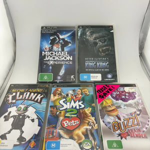 PSP PlayStation Video Game Lot 5 - King Kong / Sims + More FRENLY BRICKS - Open 7 Days
