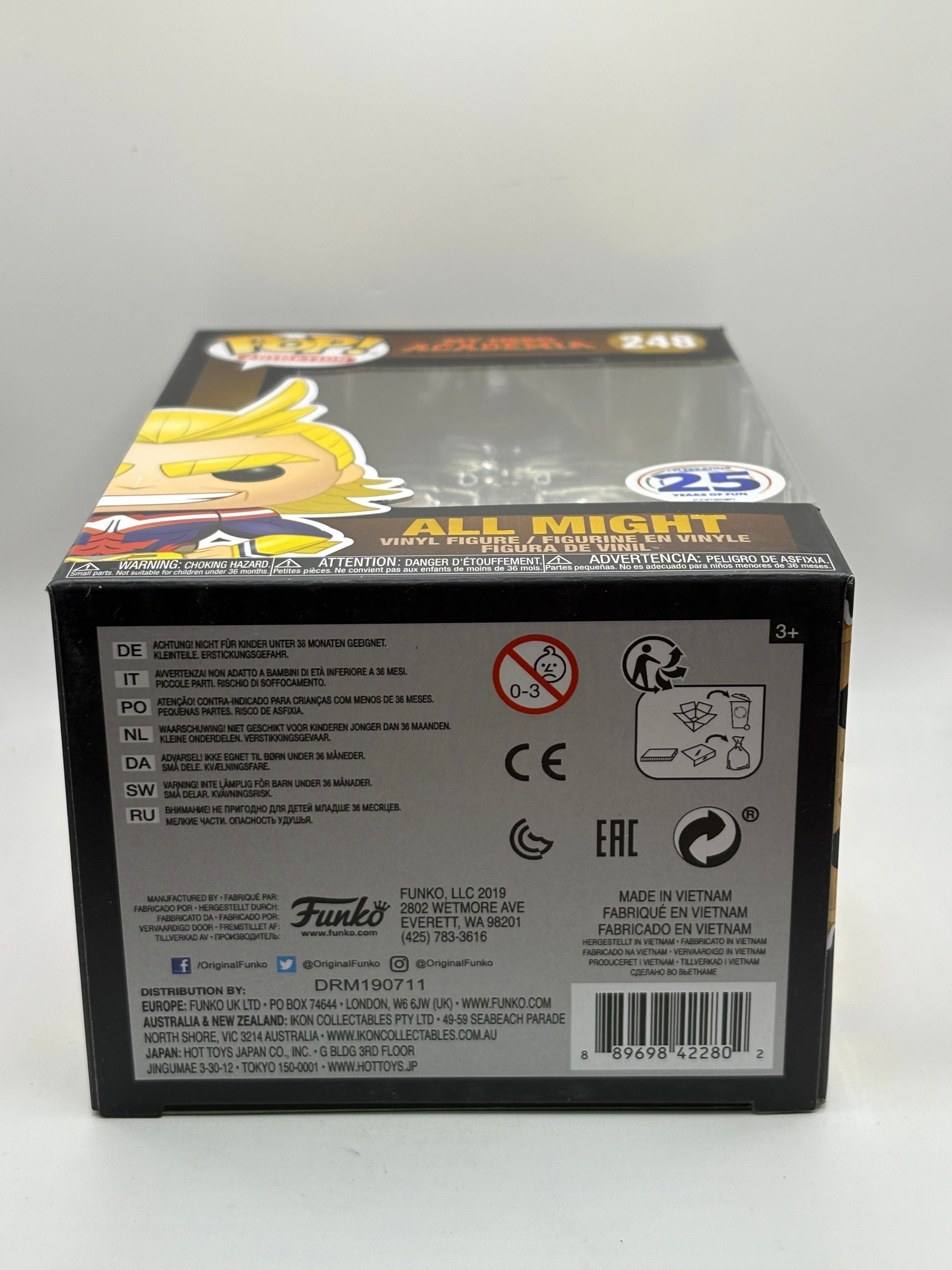 Funko POP! Animation My Hero Academia #248 All Might 25 Years of Fun FRENLY BRICKS - Open 7 Days